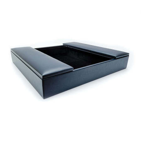 Dacasso Navy Blue Leatherette Enhanced Conference Room Organizer AG-4690